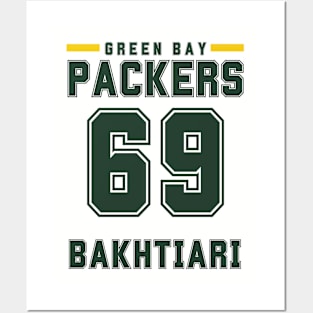 Green Bay Packers Football BAKHTIARI 69 Green bay packers Posters and Art